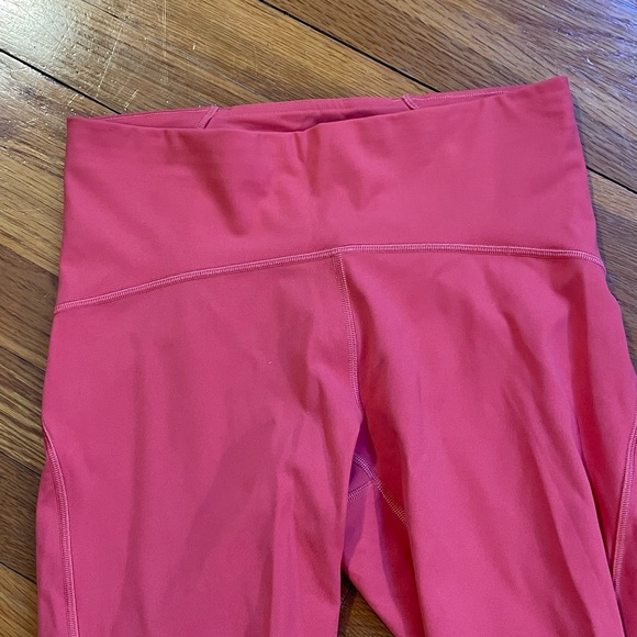 Lululemon Training Times 25” Leggings Poppy Coral Size 8 EUC - Picture 5 of 14
